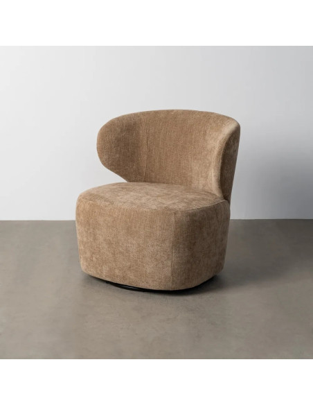 Petit fauteuil rotatif dossier arrondi
