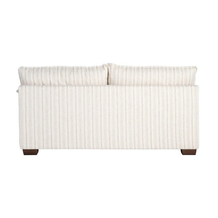 Canapé en tissu rayé avec coussins...