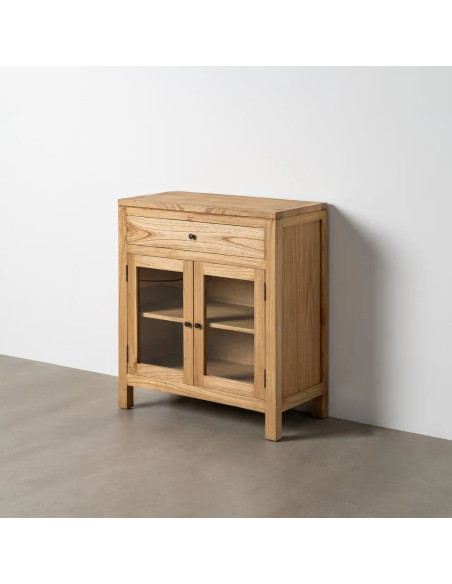 Meuble de rangement vitré avec tiroirs