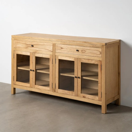 Meuble de rangement vitré avec tiroirs