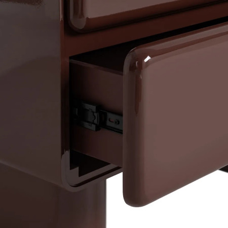 Table de chevet 2 tiroirs bois laqué