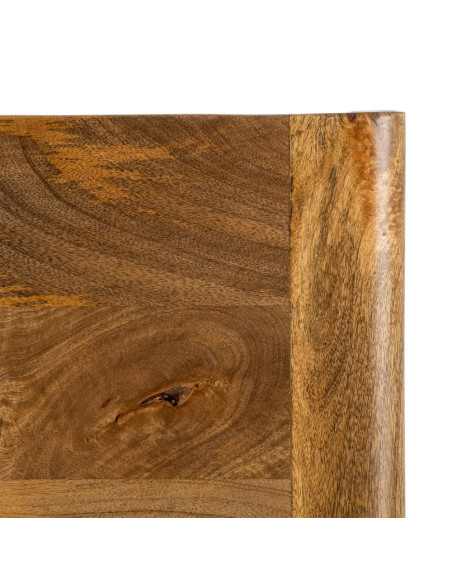 Set de 2 tables basses minimalistes en bois de manguier massif