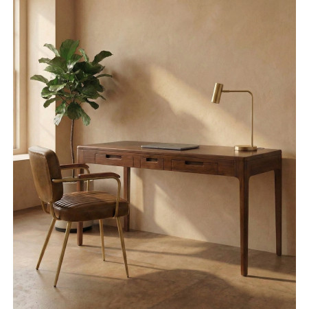 Bureau sobre et élégant avec 3 tiroirs