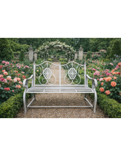 Banc en métal deux places