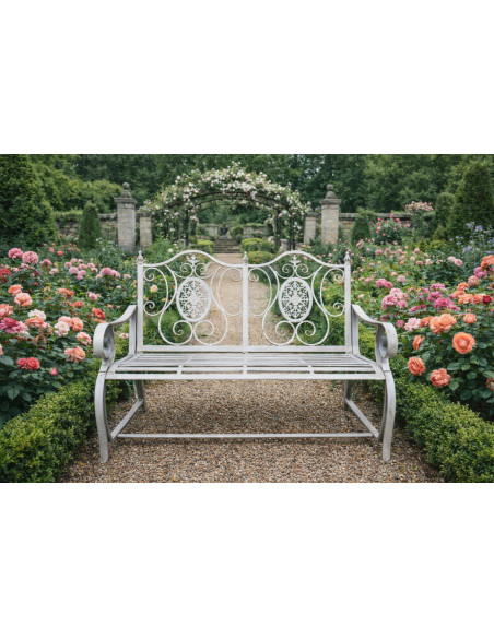 Banc en métal deux places