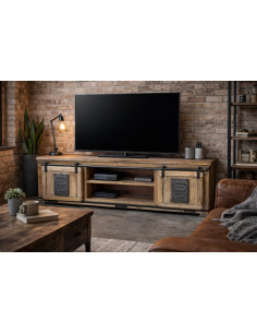 Meuble TV en bois massif...
