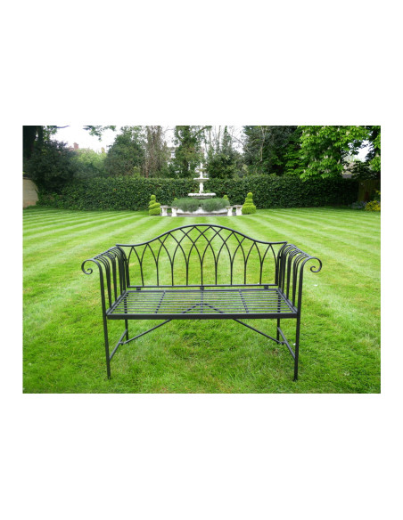 Banc métallique 2 places