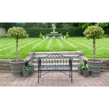 Banc métallique 2 places