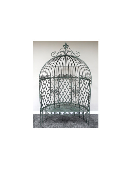 Banc de jardin demi arche style antique