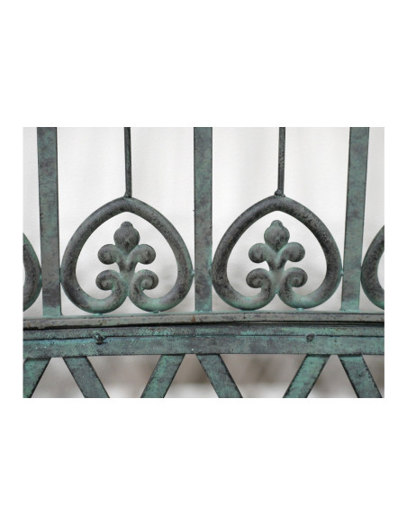 Banc de jardin demi arche style antique
