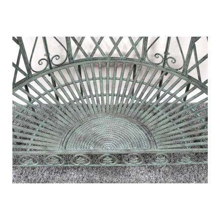 Banc de jardin demi arche style antique
