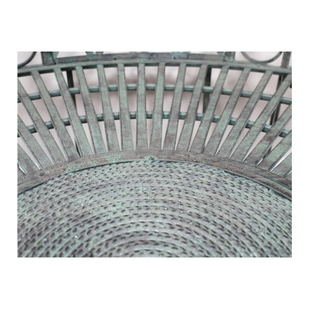 Banc de jardin demi arche style antique