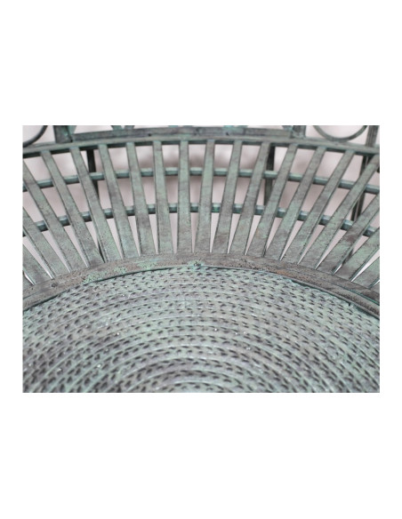 Banc de jardin demi arche style antique