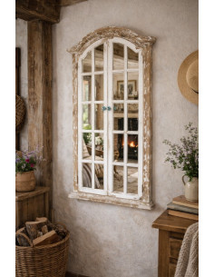 Miroir fenêtre chapeau de...