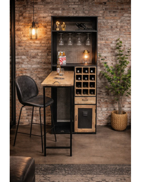 Armoire bar modulable avec casiers à bouteilles