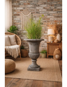 Vase Médicis couleur taupe...