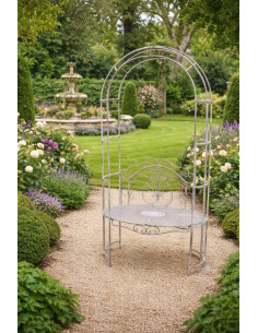 Banc de jardin ovale avec...