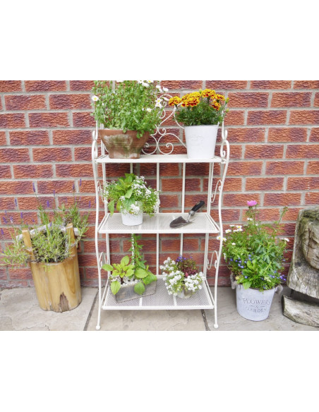 Etagère métallique pour plantes 3 niveaux