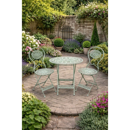 Table ovale avec deux chaises en...