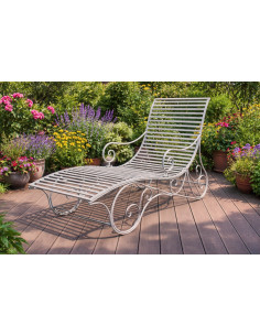 Chaise longue de jardin en...