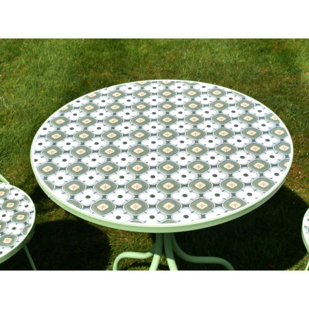 Ensemble de jardin en métal et...