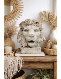Vase tête de lion à la...