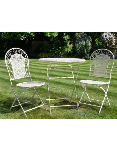 Set de jardin avec deux chaises pliantes Portofino