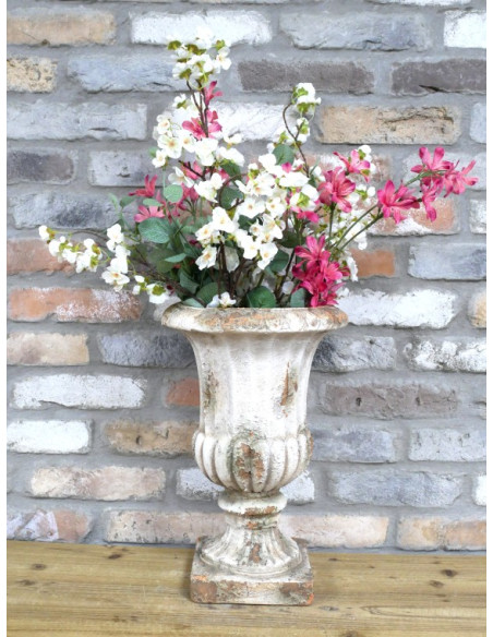 Vase Médicis patiné en MGO – Urne décorative classique 42 cm