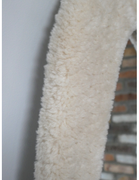 Miroir Teddy Bear – Miroir décoratif en forme organique avec cadre effet peluche