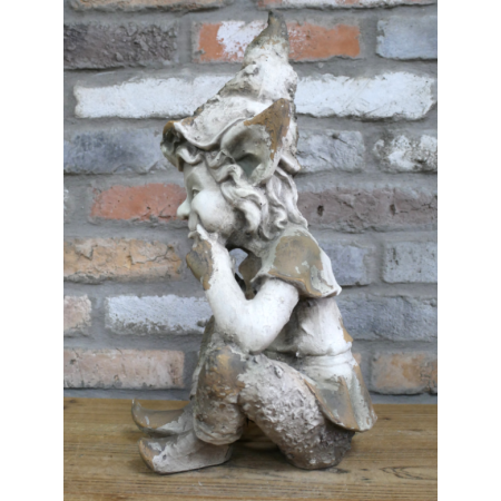 Statue de jardin ELF assis décoratif...