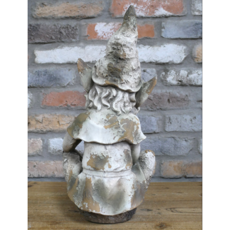 Statue de jardin ELF assis décoratif...