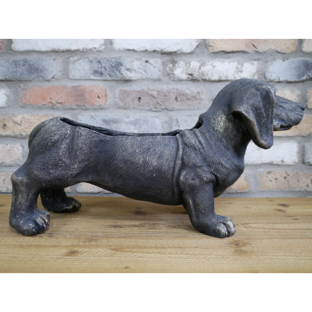 Chien Teckel Décoratif – Jardinière...