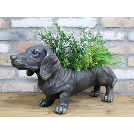Chien Teckel Décoratif – Jardinière...