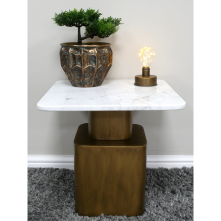 Table d’appoint design plateau marbre...