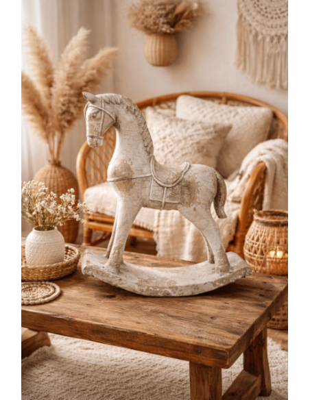 Cheval à bascule artistique décoratif en MGO