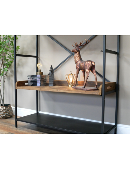 Étagère industrielle bois et métal Design loft 200x110x40