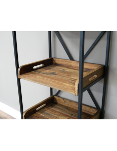 Étagère industrielle bois... 2