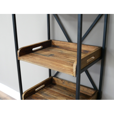Étagère industrielle bois et métal...