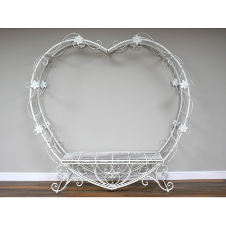 Banc Cœur Romantique en Métal – Love...