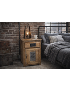 Chevet en bois massif style...