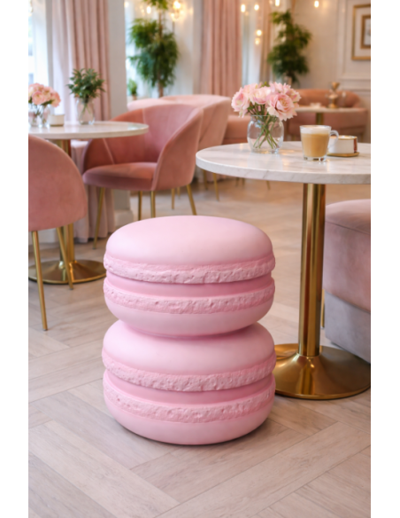 Table d'appoint Macaron Rose Paris Plaisir