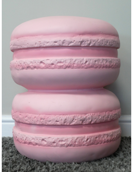 Pouf Macaron Rose Paris Plaisir