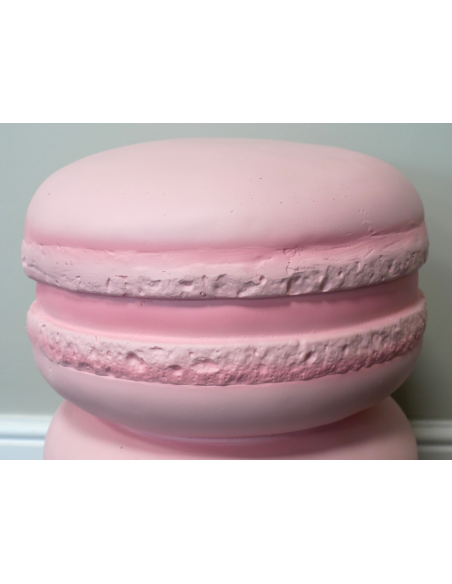 Pouf Macaron Rose Paris Plaisir