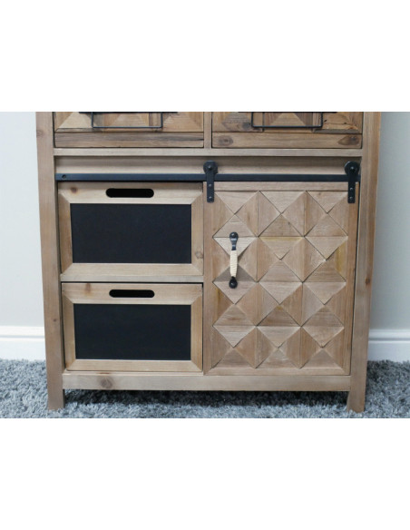 Secrétaire Bohème Élégance – Bois Naturel & Esprit Atelier