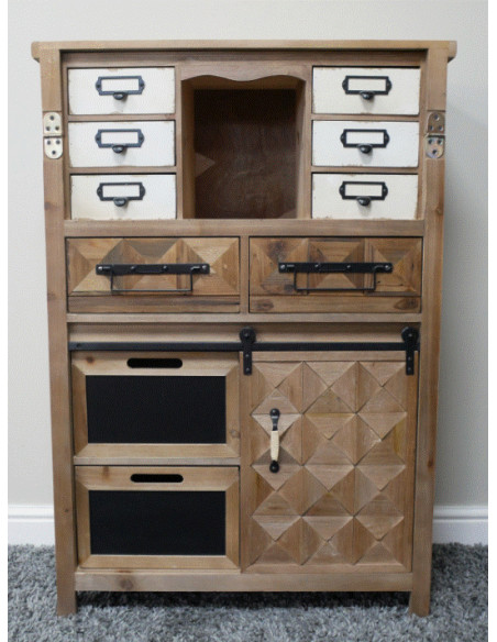 Secrétaire Bohème Élégance – Bois Naturel & Esprit Atelier