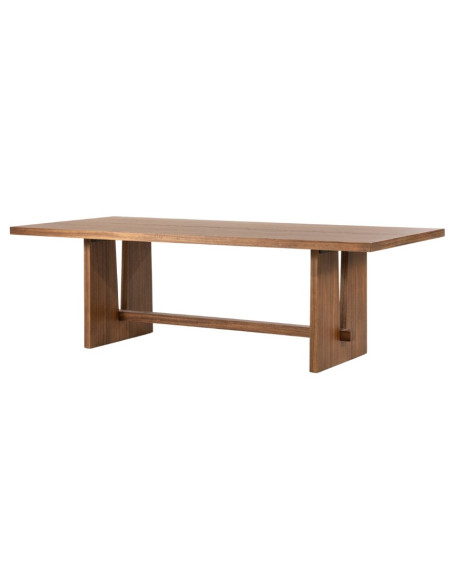 Table à manger 300 cm bois finition noyer – Table Lira élégante 10/12 personnes