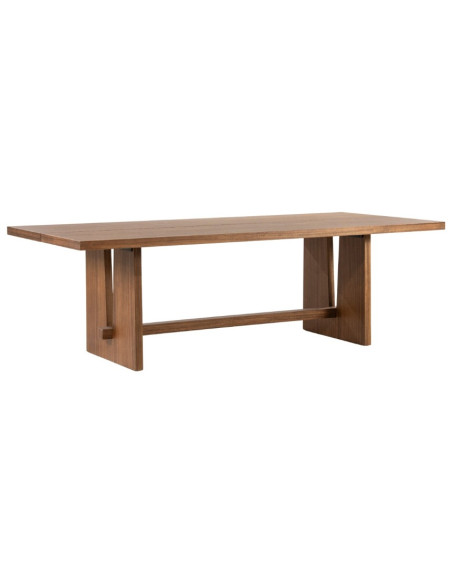 Table à manger 300 cm bois finition noyer – Table Lira élégante 10/12 personnes