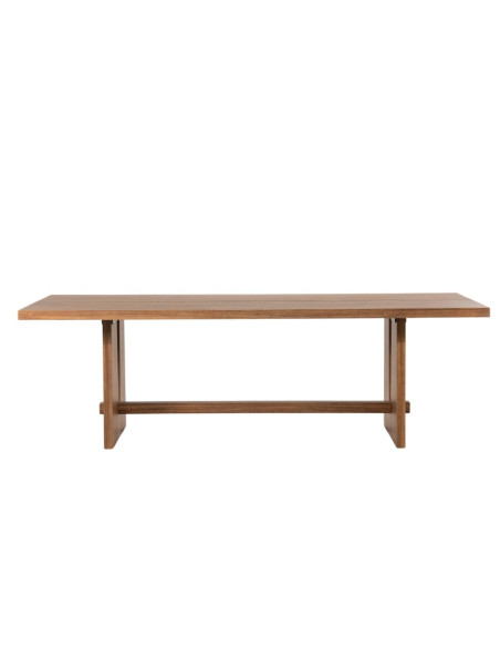 Table à manger 300 cm bois finition noyer – Table Lira élégante 10/12 personnes