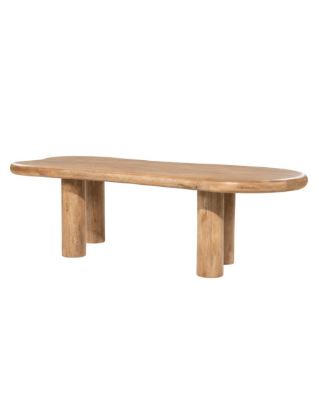 Table à manger bois manguier 300 cm – Table design Nigel élégante