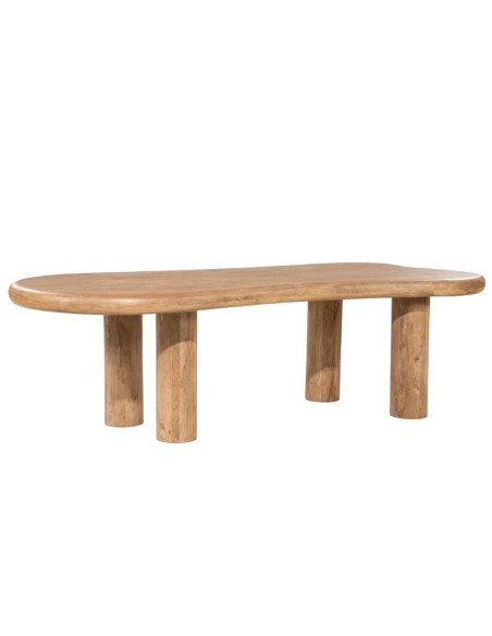 Table à manger bois manguier 300 cm – Table design Nigel élégante